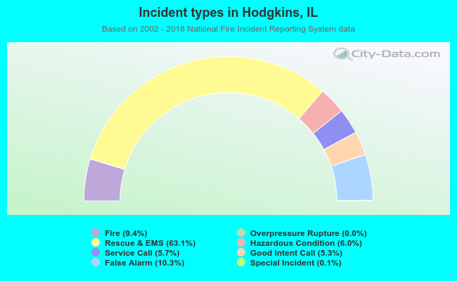 Incident types in Hodgkins, IL