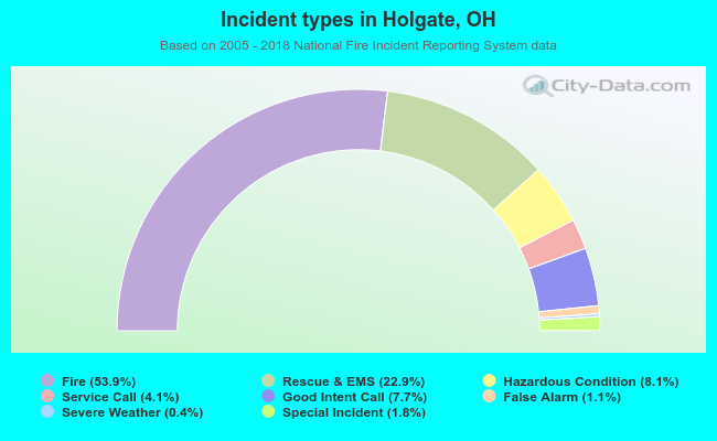 Incident types in Holgate, OH