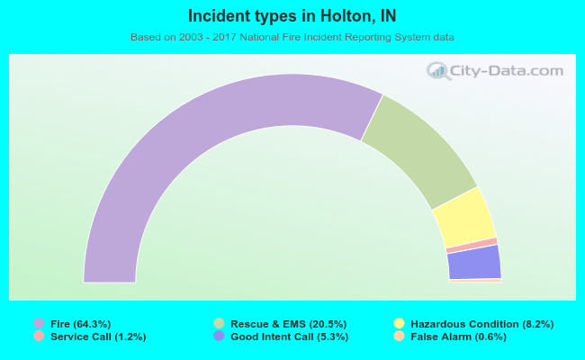 Incident types in Holton, IN