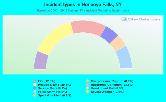 Incident types in Honeoye Falls, NY