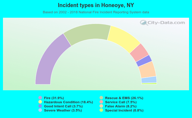 Incident types in Honeoye, NY