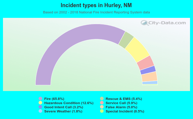 Incident types in Hurley, NM