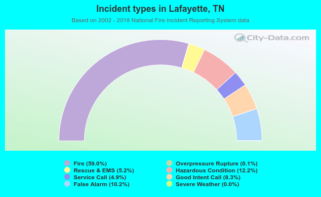 Incident types in Lafayette, TN