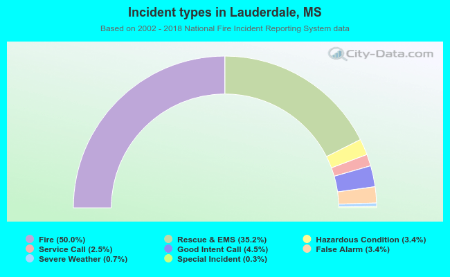 Incident types in Lauderdale, MS