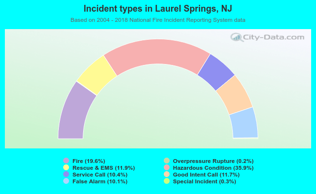 Incident types in Laurel Springs, NJ