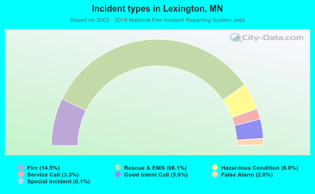 Incident types in Lexington, MN