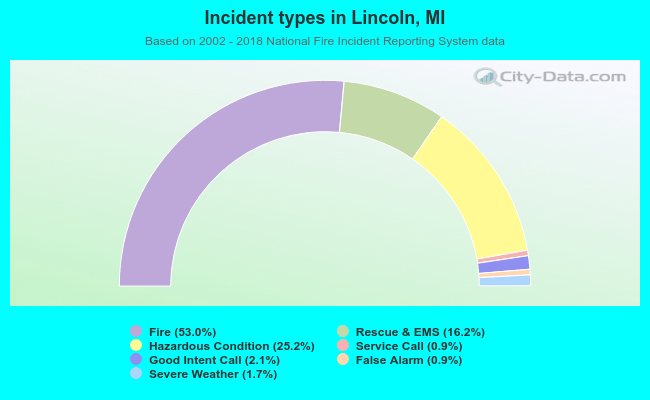 Incident types in Lincoln, MI