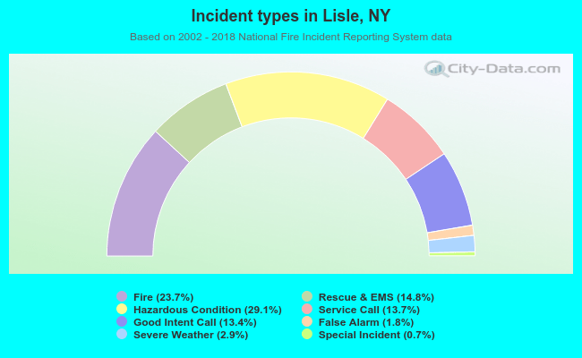 Incident types in Lisle, NY