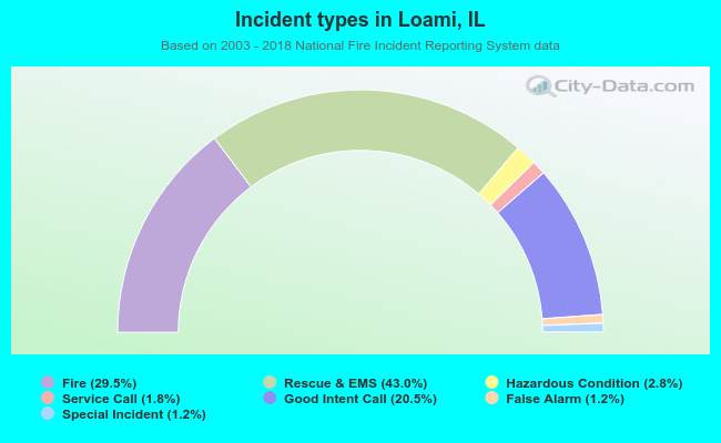 Incident types in Loami, IL
