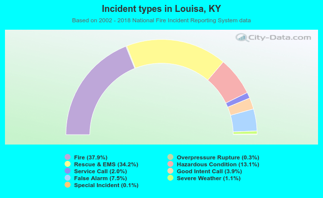 Incident types in Louisa, KY