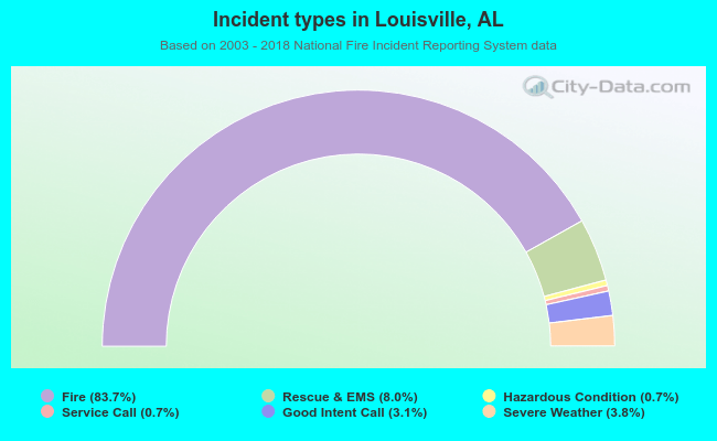 Incident types in Louisville, AL