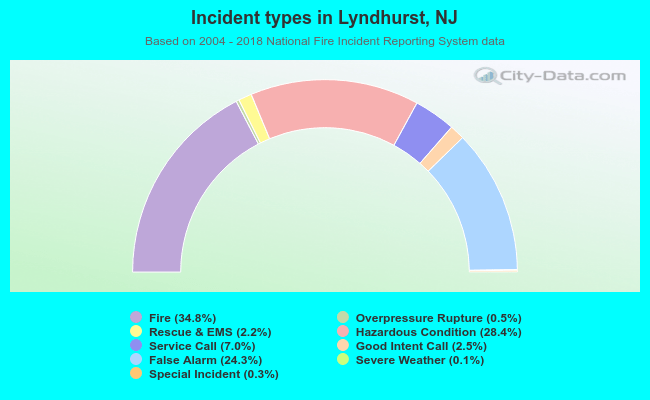 Incident types in Lyndhurst, NJ