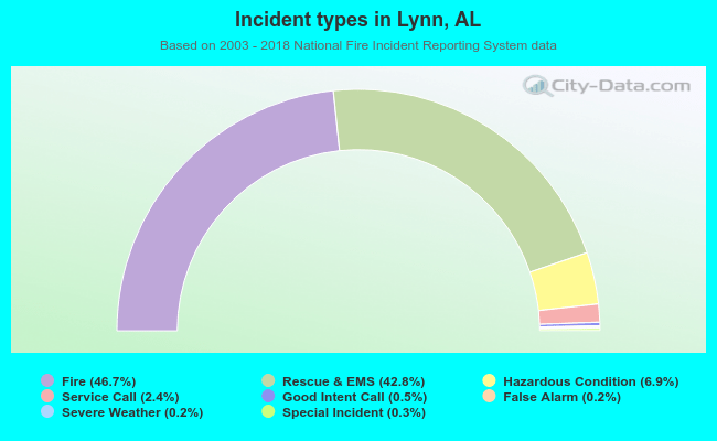 Incident types in Lynn, AL