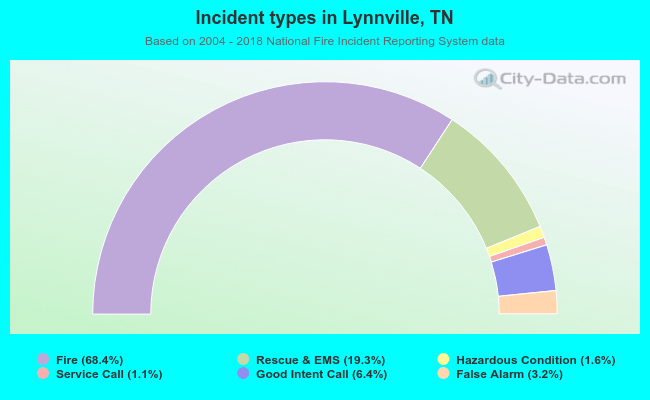 Incident types in Lynnville, TN