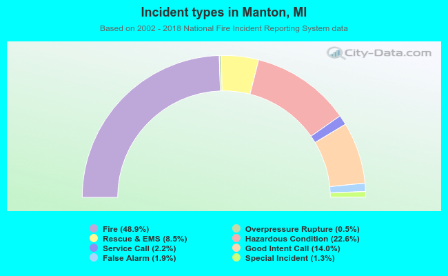 Incident types in Manton, MI