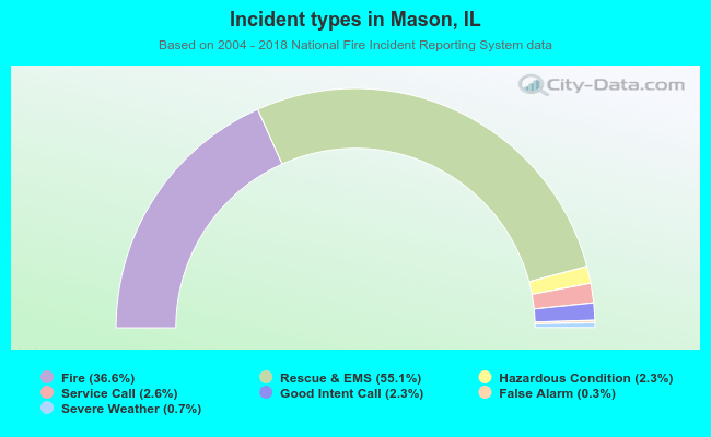 Incident types in Mason, IL