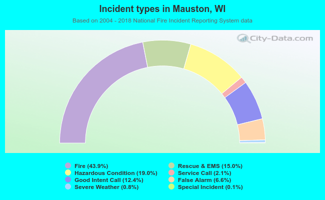 Incident types in Mauston, WI