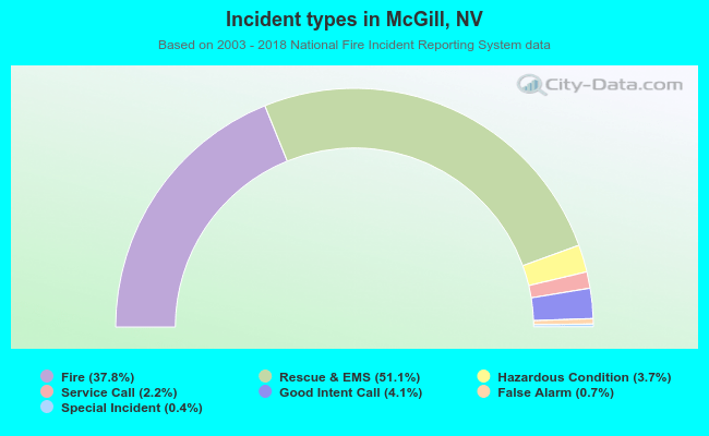 Incident types in McGill, NV