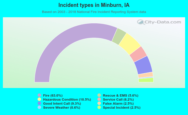 Incident types in Minburn, IA