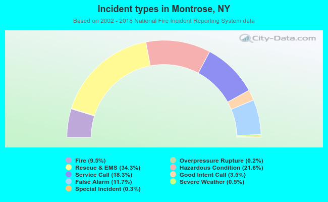 Incident types in Montrose, NY
