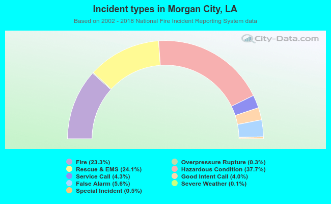Incident types in Morgan City, LA