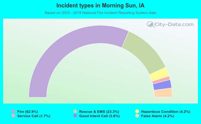 Incident types in Morning Sun, IA