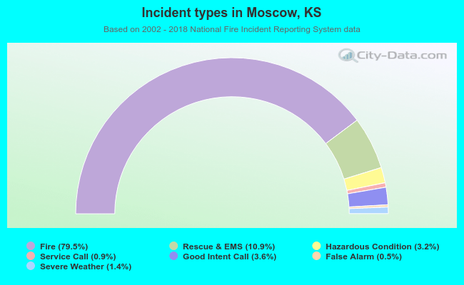 Incident types in Moscow, KS