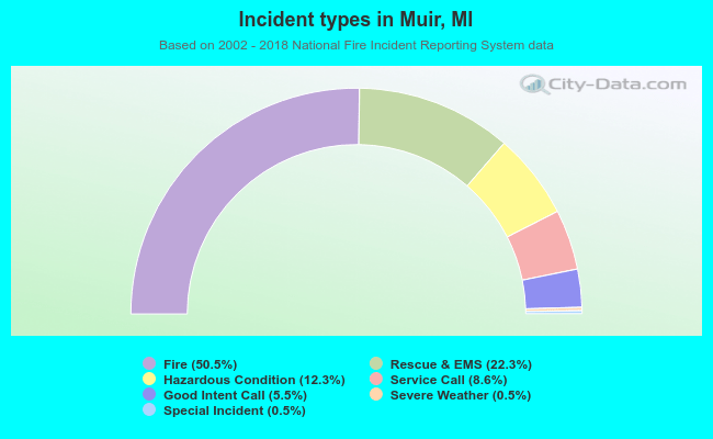 Incident types in Muir, MI