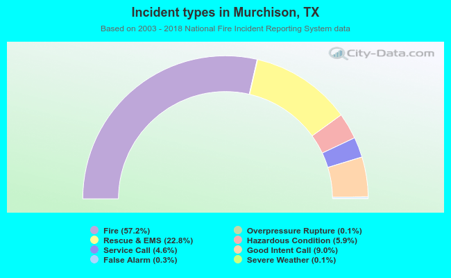 Incident types in Murchison, TX