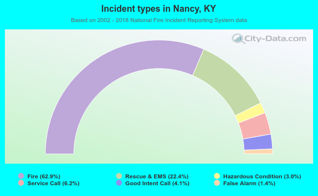 Incident types in Nancy, KY