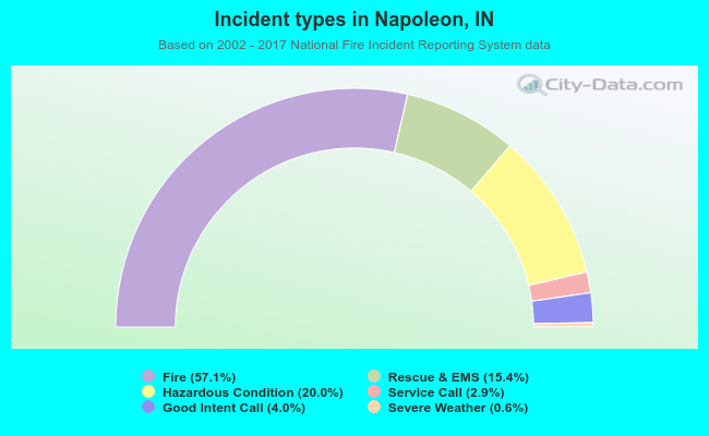 Incident types in Napoleon, IN