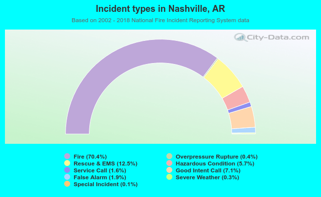 Incident types in Nashville, AR
