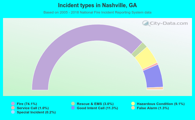 Incident types in Nashville, GA