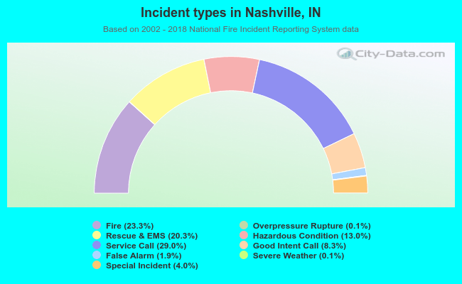 Incident types in Nashville, IN