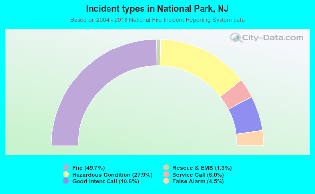 Incident types in National Park, NJ