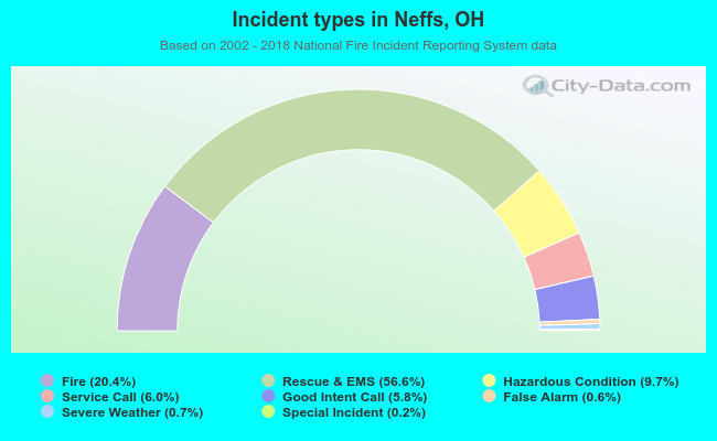 Incident types in Neffs, OH