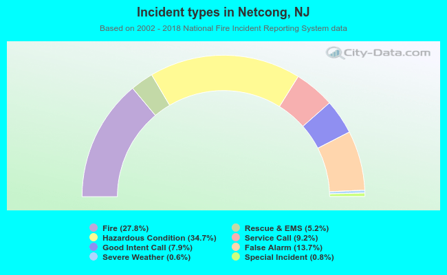 Incident types in Netcong, NJ