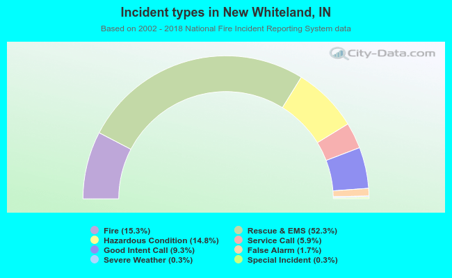 Incident types in New Whiteland, IN