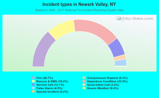 Incident types in Newark Valley, NY