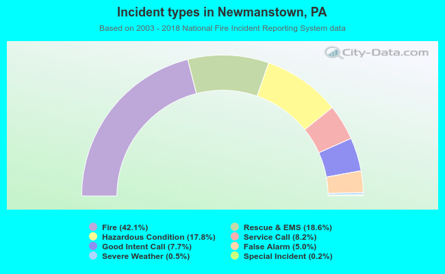 Incident types in Newmanstown, PA