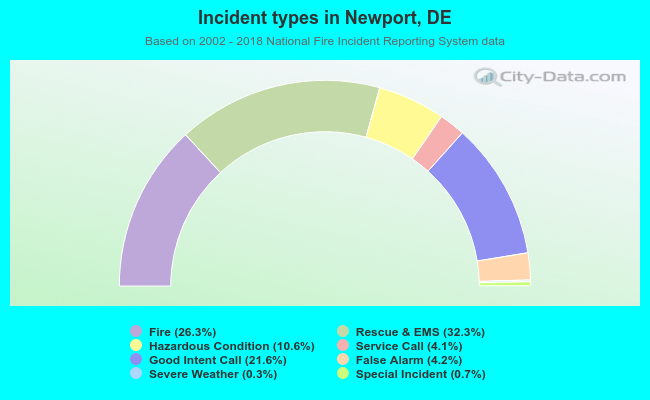 Incident types in Newport, DE
