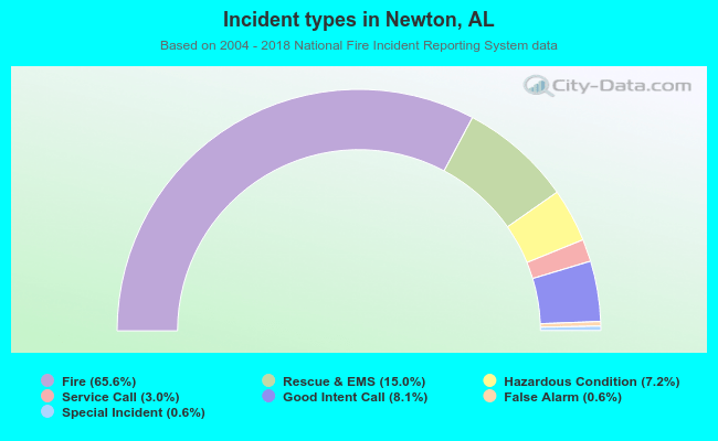 Incident types in Newton, AL