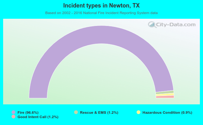 Incident types in Newton, TX
