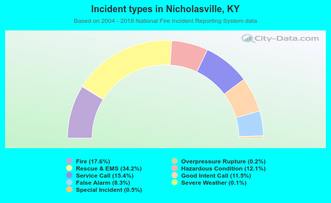 Incident types in Nicholasville, KY