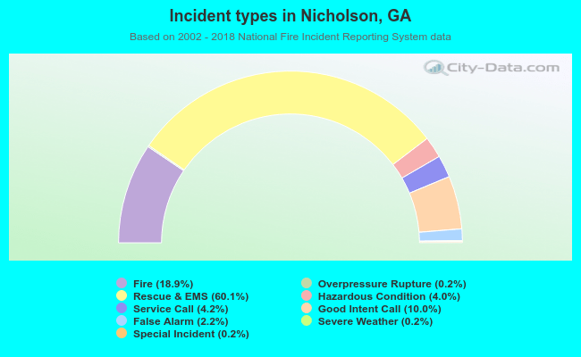 Incident types in Nicholson, GA
