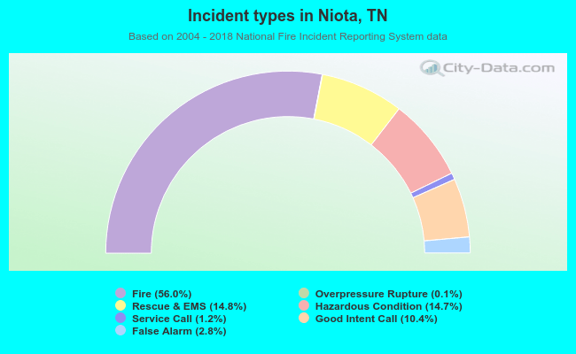 Incident types in Niota, TN