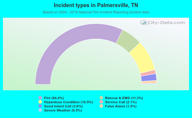 Incident types in Palmersville, TN