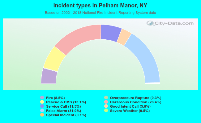 Incident types in Pelham Manor, NY