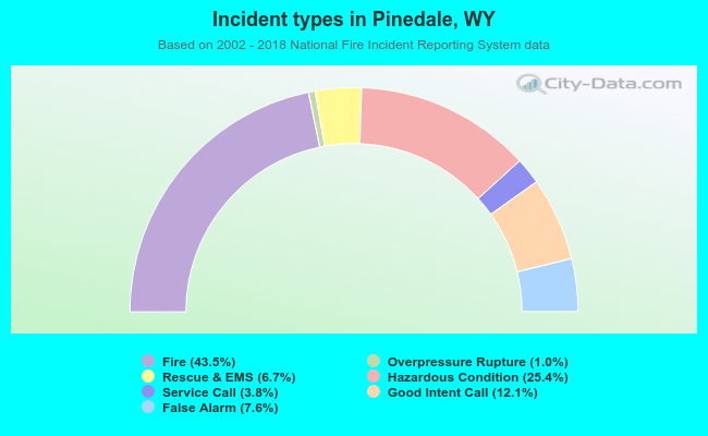 Incident types in Pinedale, WY