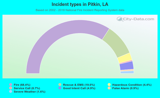 Incident types in Pitkin, LA